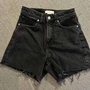 H&M black jean shorts (size US 2)